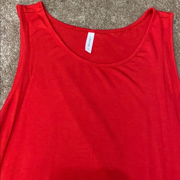 Red Dress with Pockets - Picture 2 of 4